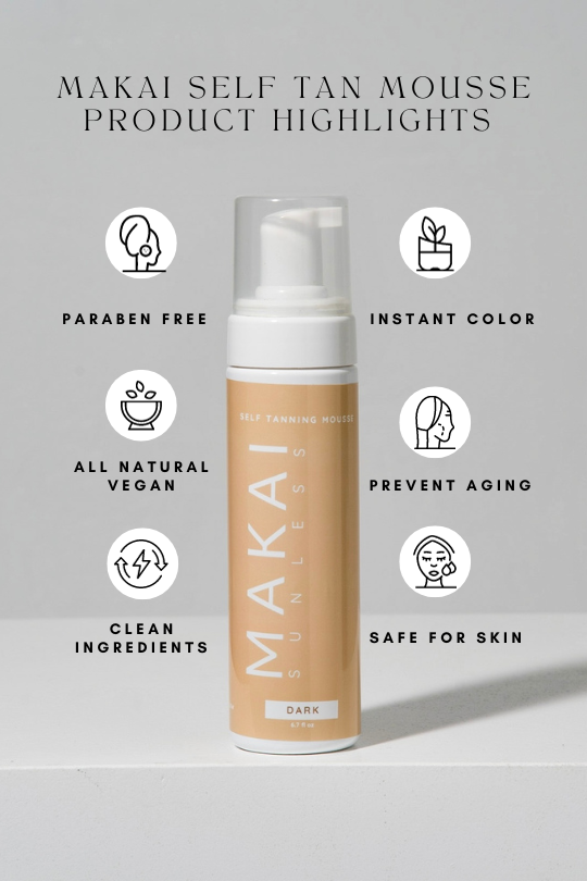 self tan mousse highlights