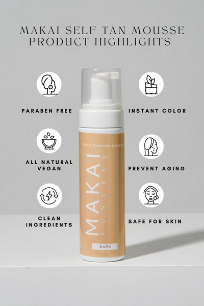 self tan mousse highlights