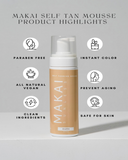 self tan mousse highlights