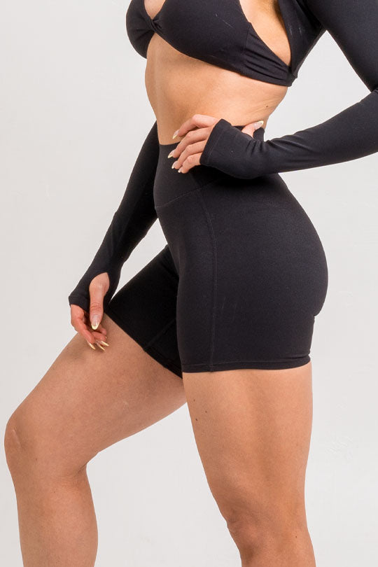 black biker short women