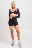black biker short women
