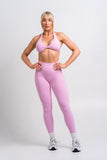 Contour Pink Leggings - High Waisted Light Compression