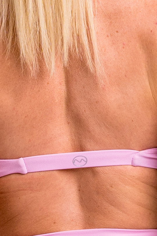 Pink halter bra