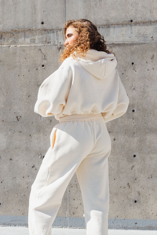 womens cream sweatpant
