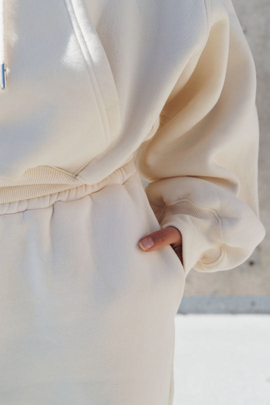 womens cream sweatpant