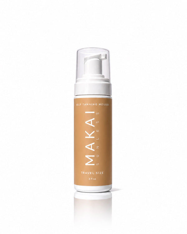 Makai TSA approved self tanning mousse made for travel, 3.4fl oz