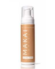 MAKAI Sunless self-tanning mousse bottle on a white background