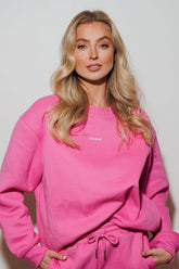 Womens pink crew neck