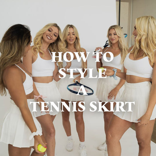 how to style a tennis skirt