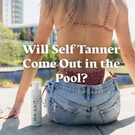 will self tanner come out in the pool