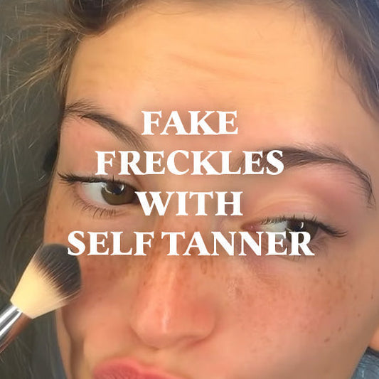 FAKE FRECKLES WITH SELF TANNER