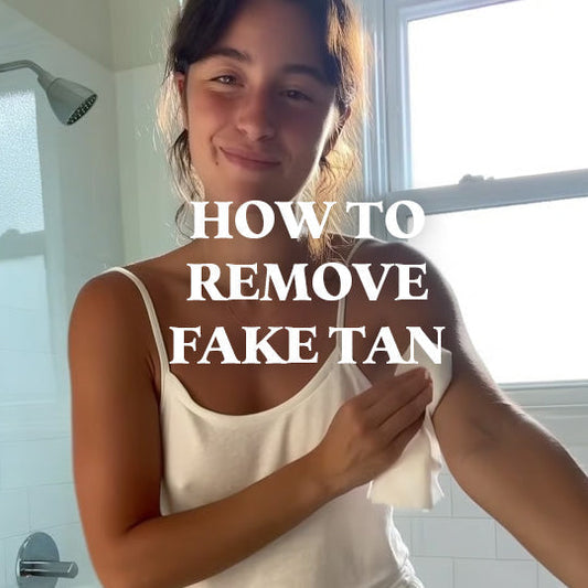 how to remove fake tan