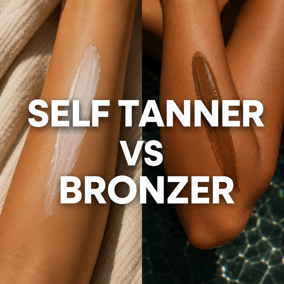self tanner vs bronzer