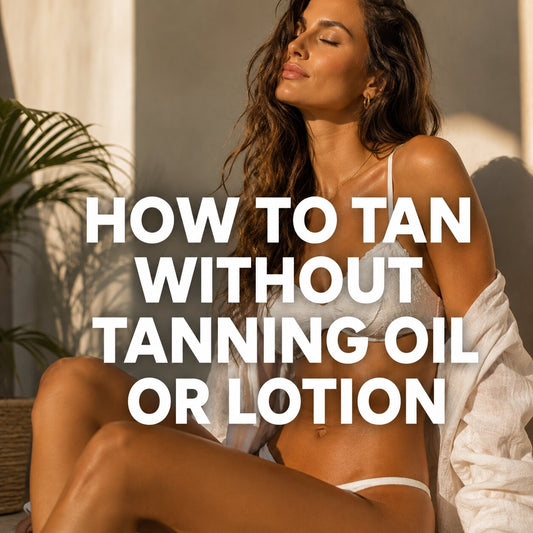 How to tan without tanning lotion