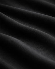 SoftSculpt fabric detail, Black, Crossover Wrap Long Sleeve Top | MAKAI