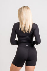 black cropped jacket