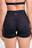 black scrunch butt short