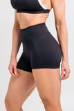 black scrunch butt short