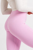 Contour Pink Leggings - High Waisted Light Compression