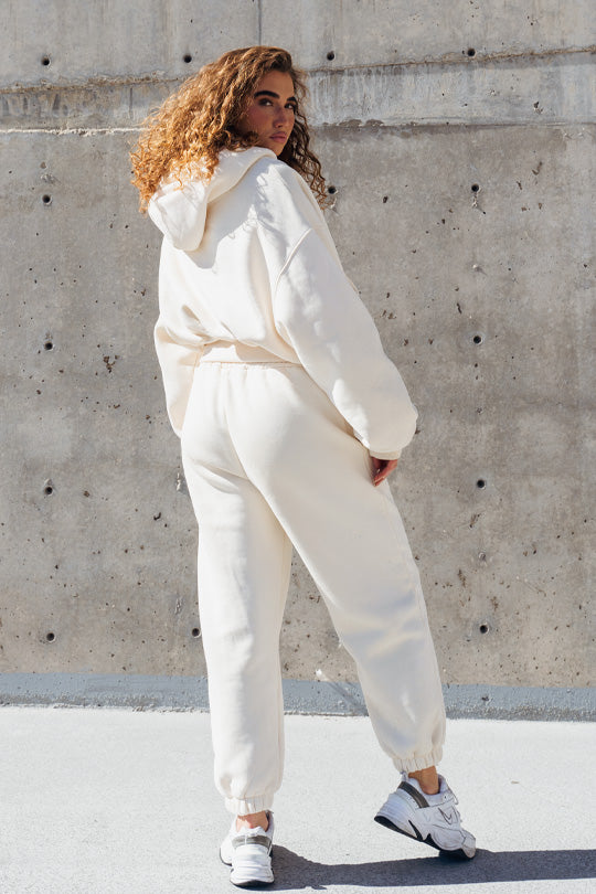 Soft Oversized Sweat Set Cream - Main Image