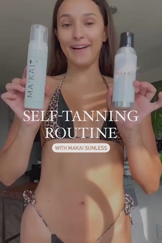 Self tanning routine