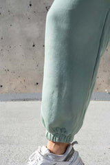 womens sage green sweat pants