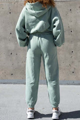 womens sage green sweat pants