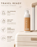  Sunless by MAKAI Travel Self Tanning Mousse features and highlights infographic | MAKAI