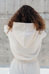 womens cream hoodie oversized