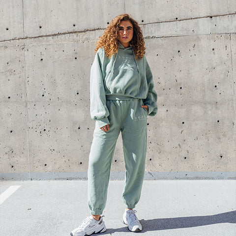 Soft Oversized Sweat Set | Sage Green