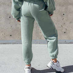 womens sage green sweat pants